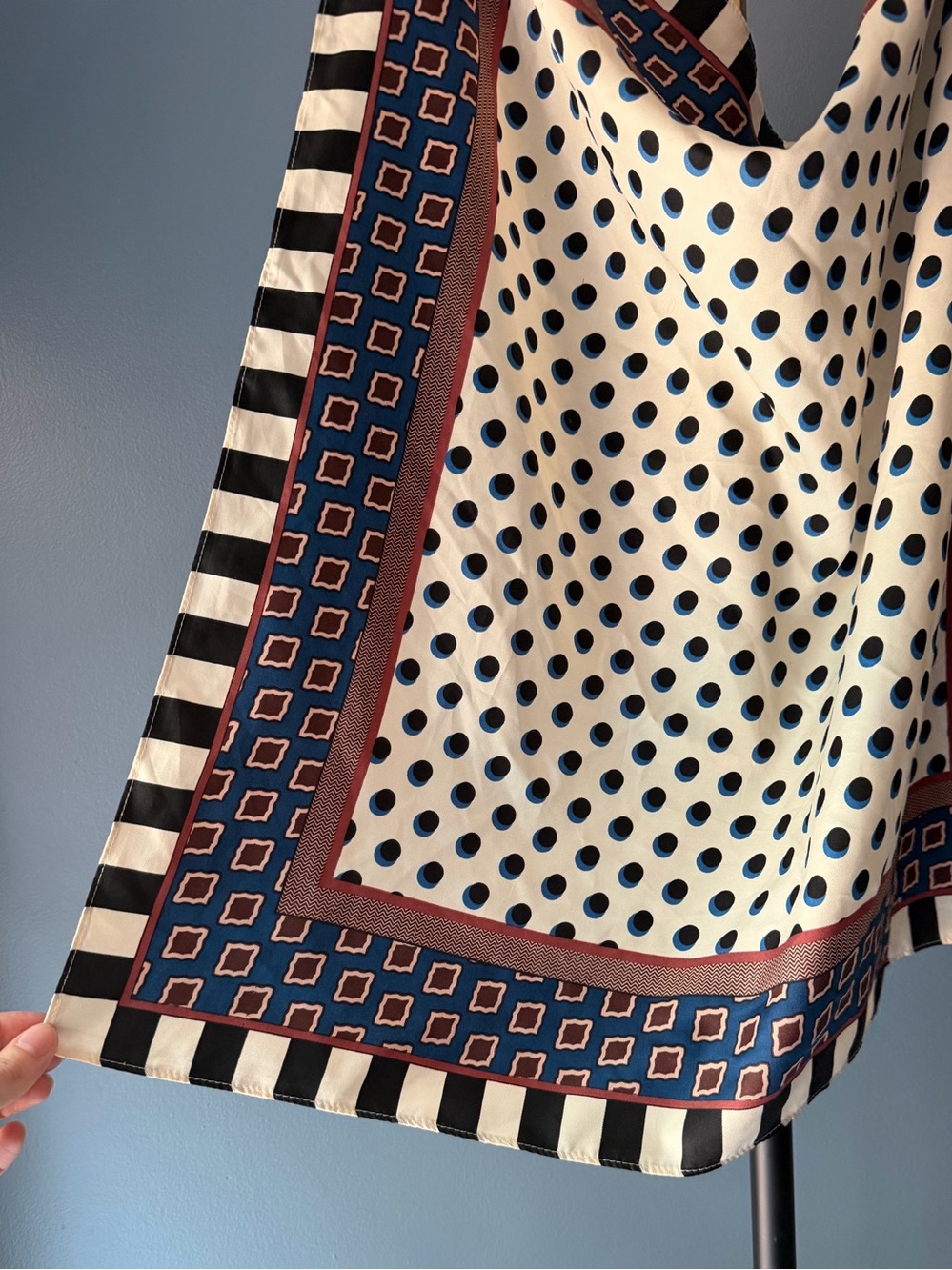 Zara Patterned Scarf - Picture 2 of 4